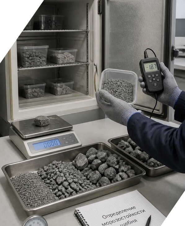 Определение морозостойкости щебня в Конаково от 3548 р. | ЭкспертизаРоссия