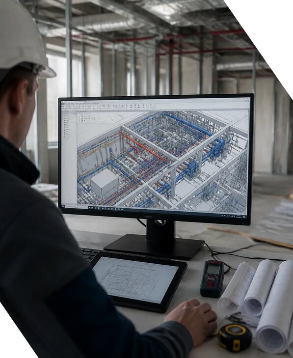 Создание BIM модели инженерных сетей для объектов в Конаково